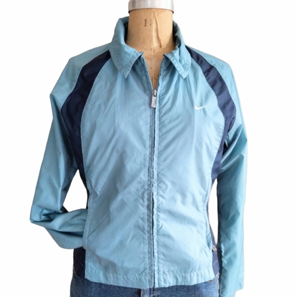 Nike Running Jacket Aqua Size Medium